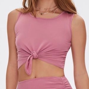 Forever 21 Crop Top & Mini Skirt Set